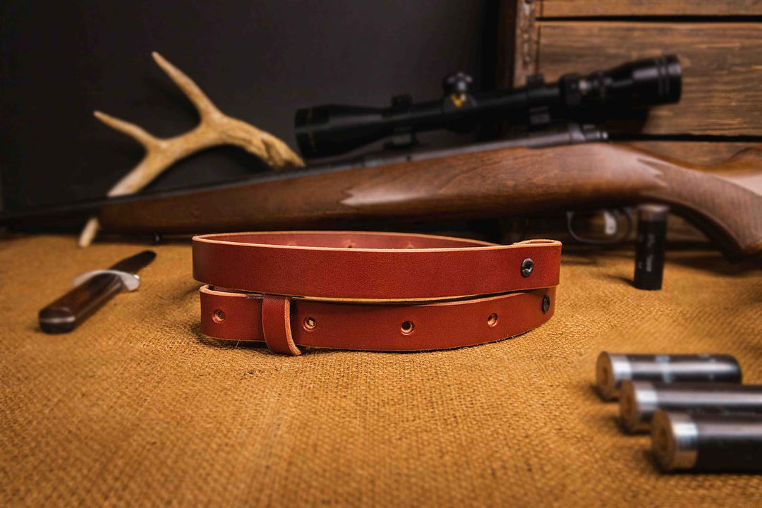 The Hunter - Leather Rifle Sling