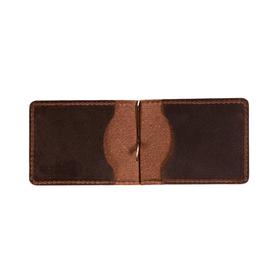 The Lincoln – Slim Minimalist Leather Bifold Wallet with Money Clip