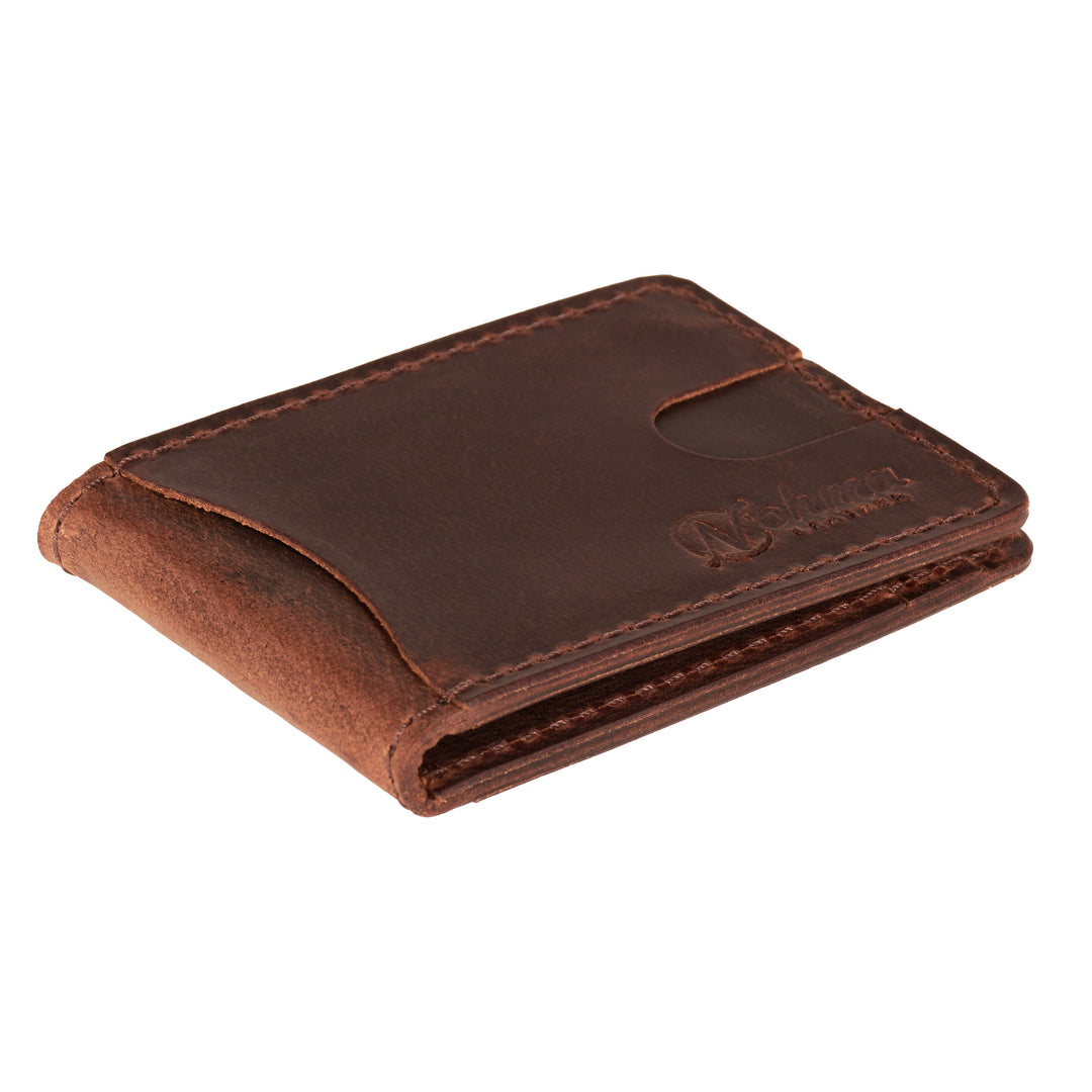 The Benjamin Bifold Wallet – Slim Minimalist Leather Wallet with Money Clip