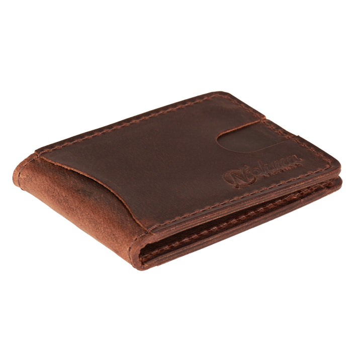 The Benjamin Bifold Wallet – Slim Minimalist Leather Wallet with Money Clip