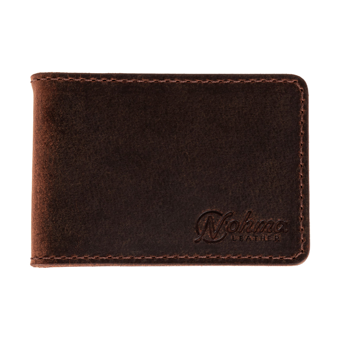 The Washington Bifold Wallet – Slim Minimalist Leather Wallet with Money Clip