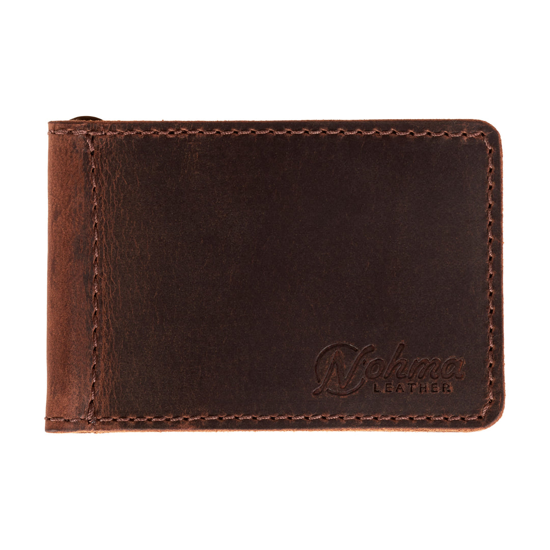 The Lincoln – Slim Minimalist Leather Bifold Wallet with Money Clip