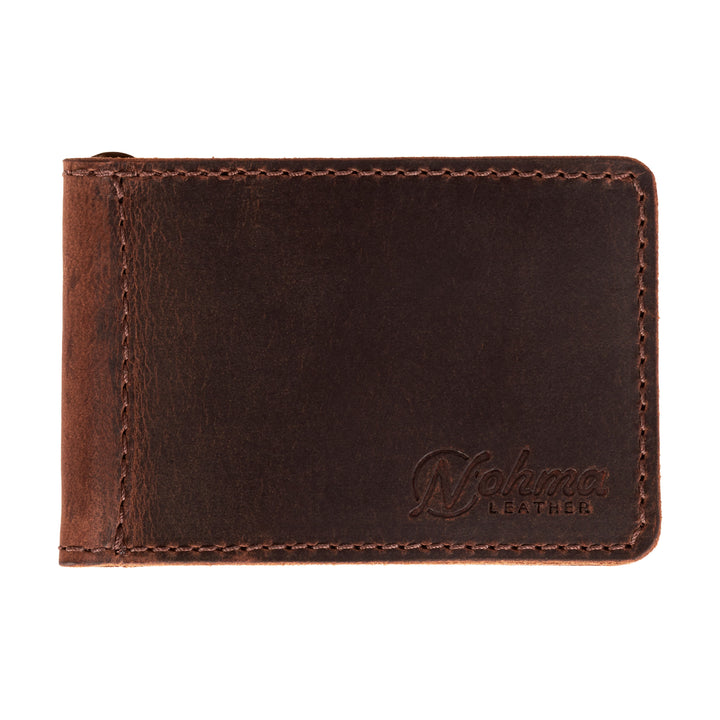 The Lincoln – Slim Minimalist Leather Bifold Wallet with Money Clip