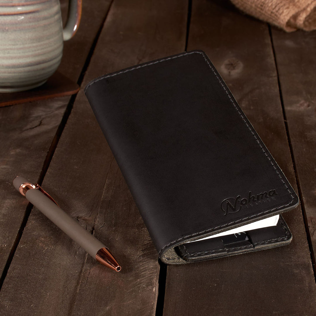 Leather Checkbook Cover - Classic Checkbook Wallet (Made in USA)