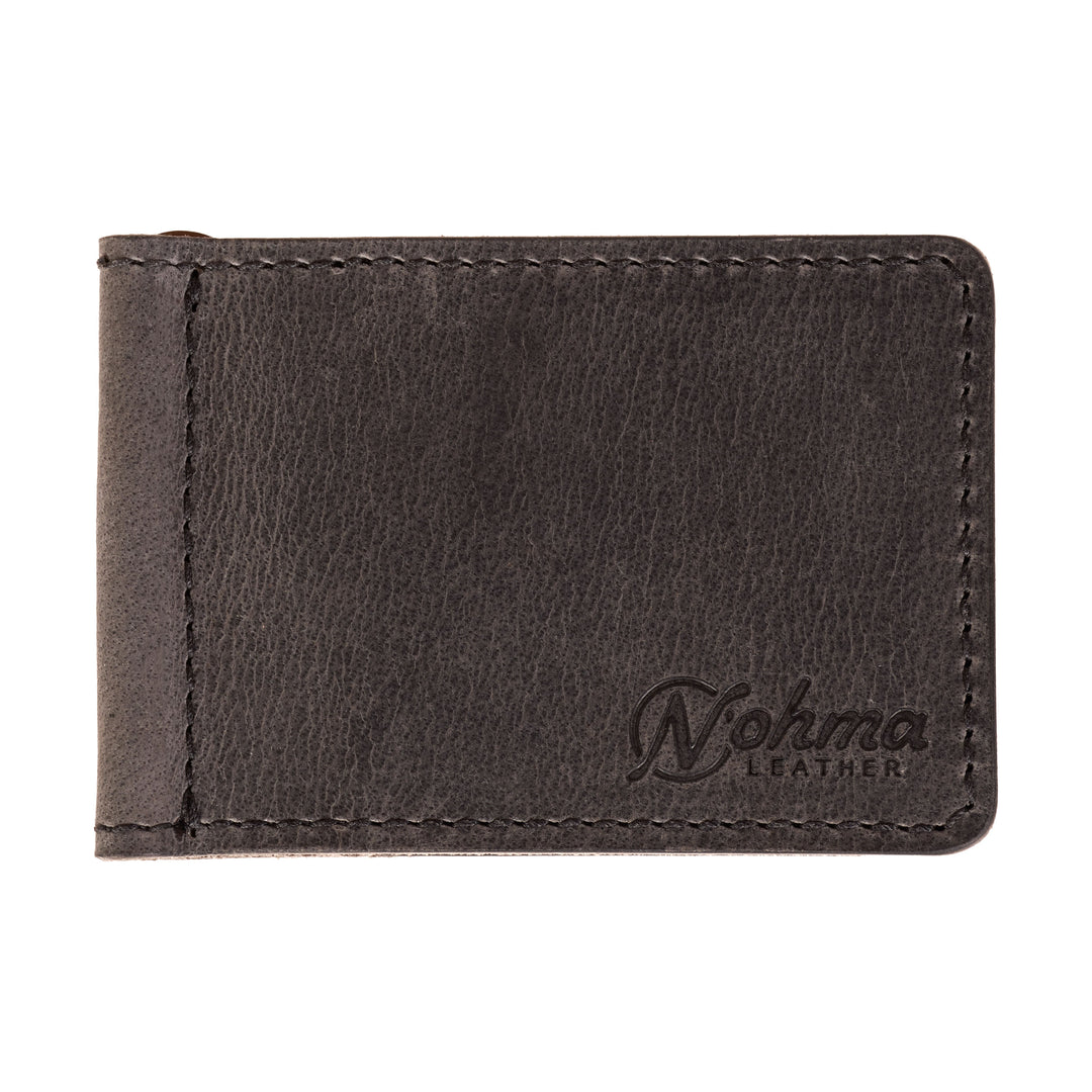The Lincoln – Slim Minimalist Leather Bifold Wallet with Money Clip