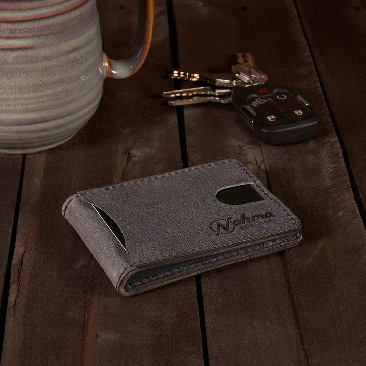 The Benjamin Bifold Wallet – Slim Minimalist Leather Wallet with Money Clip