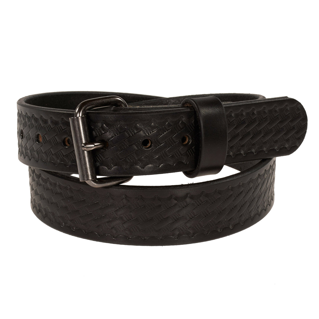 THE OUTFITTER HD SERIES - BASKETWEAVE LEATHER BELT 1.5”