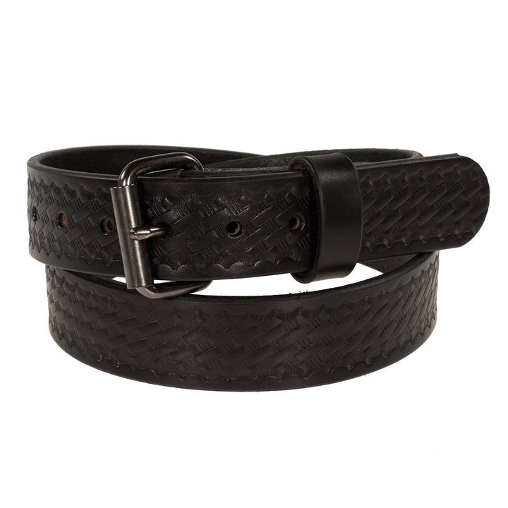 THE OUTFITTER HD SERIES - BASKETWEAVE LEATHER BELT 1.5”