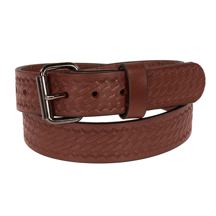 THE OUTFITTER HD SERIES - BASKETWEAVE LEATHER BELT 1.5”