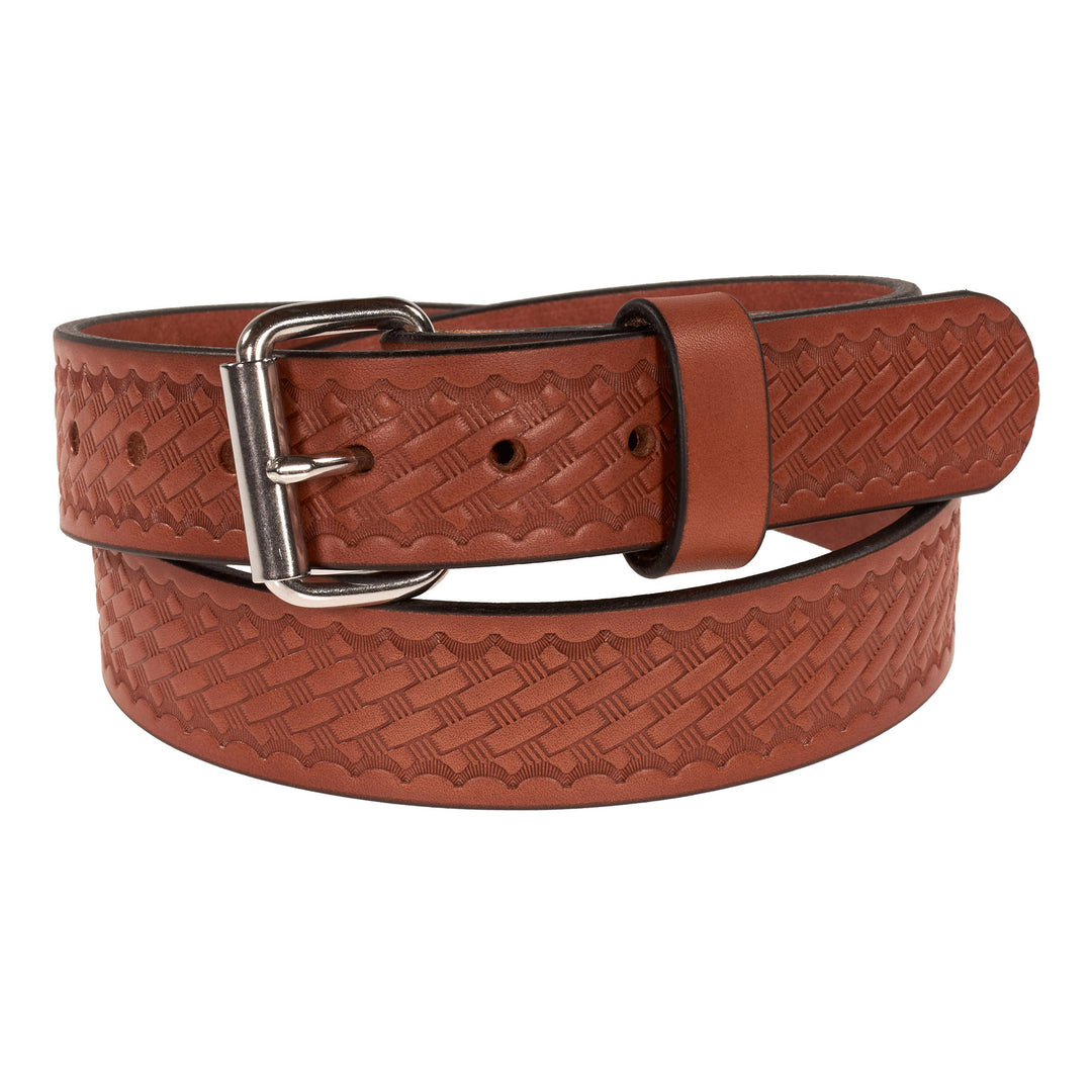 THE OUTFITTER HD SERIES - BASKETWEAVE LEATHER BELT 1.5”