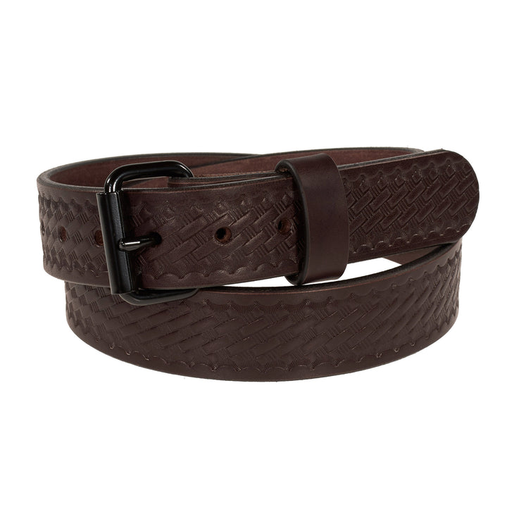 THE OUTFITTER HD SERIES - BASKETWEAVE LEATHER BELT 1.5”