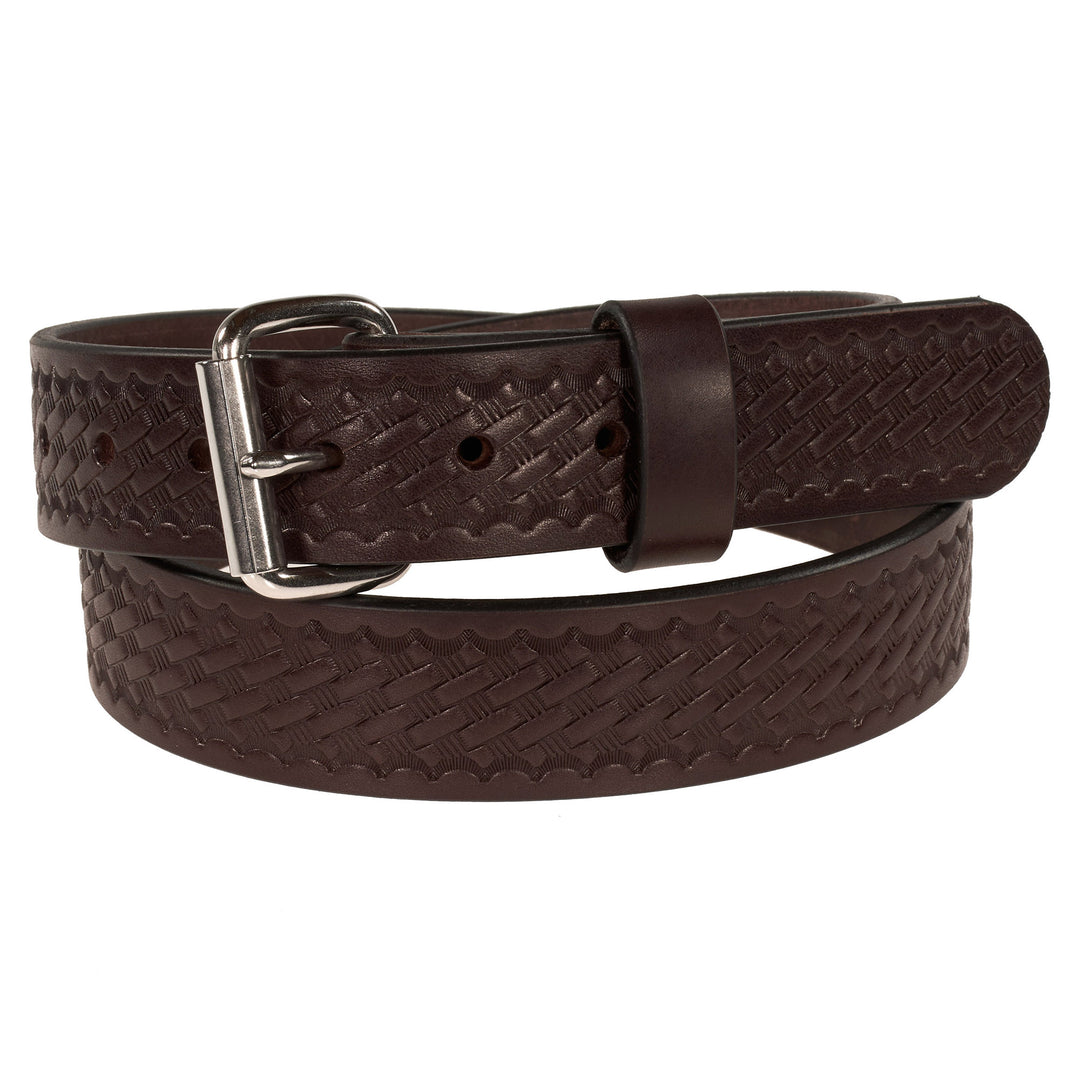 THE OUTFITTER HD SERIES - BASKETWEAVE LEATHER BELT 1.5”
