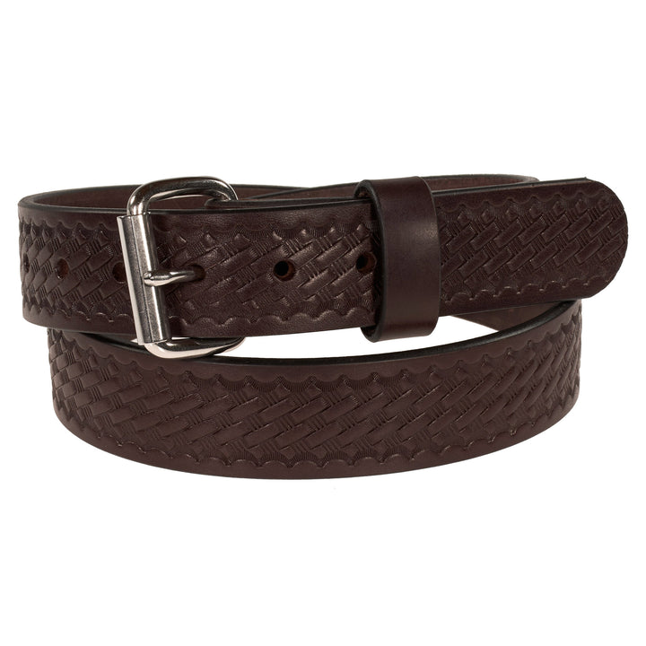 THE OUTFITTER HD SERIES - BASKETWEAVE LEATHER BELT 1.5”