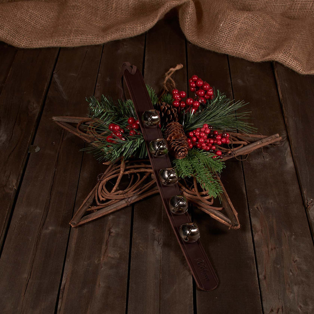 Leather Door Hanger Bells – Handmade Brass & Silver Sleigh Bells & Dog Training Bells