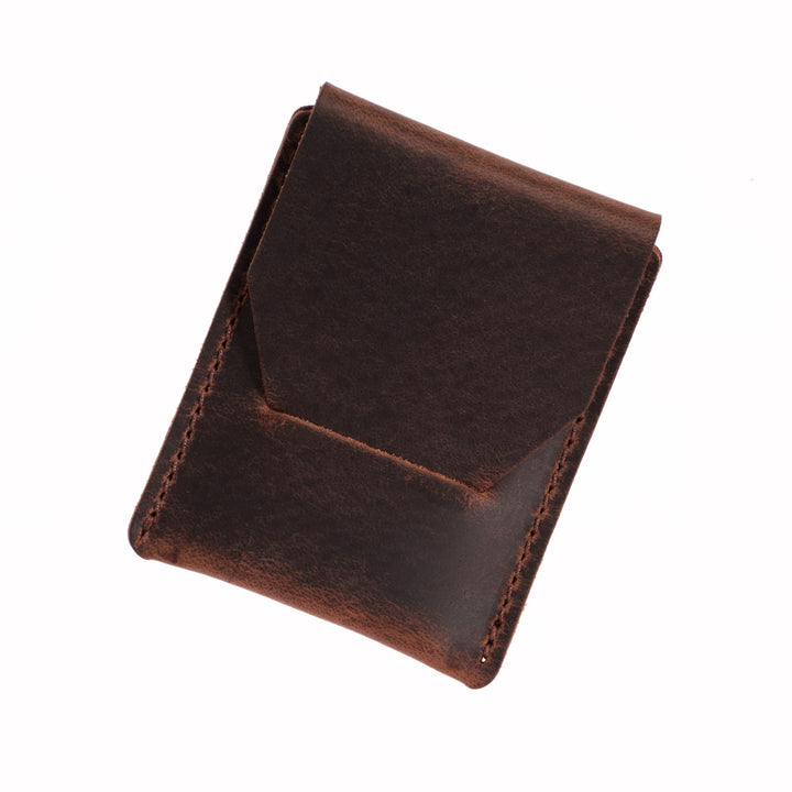 Handmade Vertical Leather Card Holder Wallet – USA Made