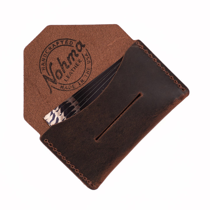 Handmade Horizontal Leather Card Holder Wallet – USA Made