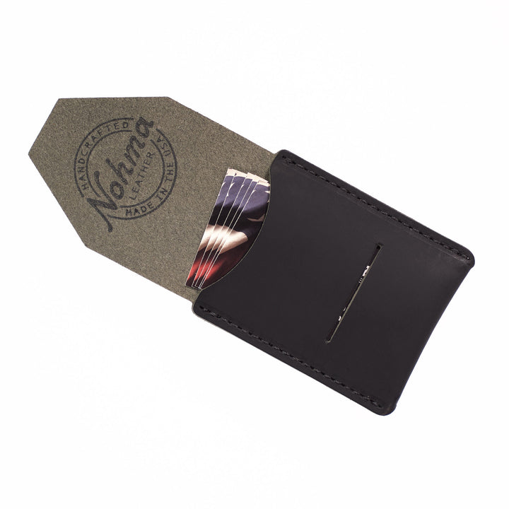 Handmade Vertical Leather Card Holder Wallet – USA Made