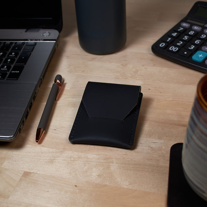 Handmade Vertical Leather Card Holder Wallet – USA Made