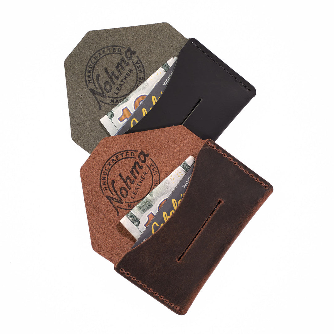 Handmade Horizontal Leather Card Holder Wallet – USA Made