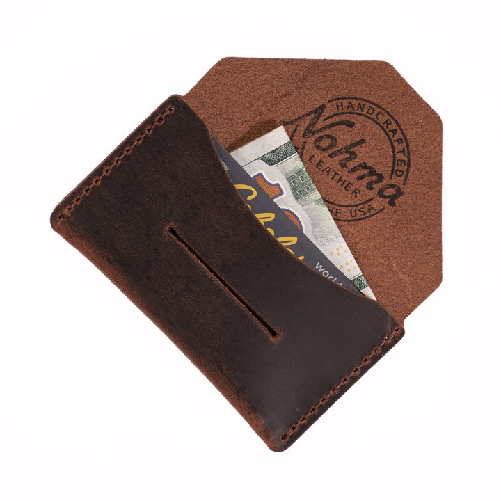 Handmade Horizontal Leather Card Holder Wallet – USA Made