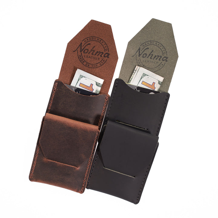 Handmade Vertical Leather Card Holder Wallet – USA Made