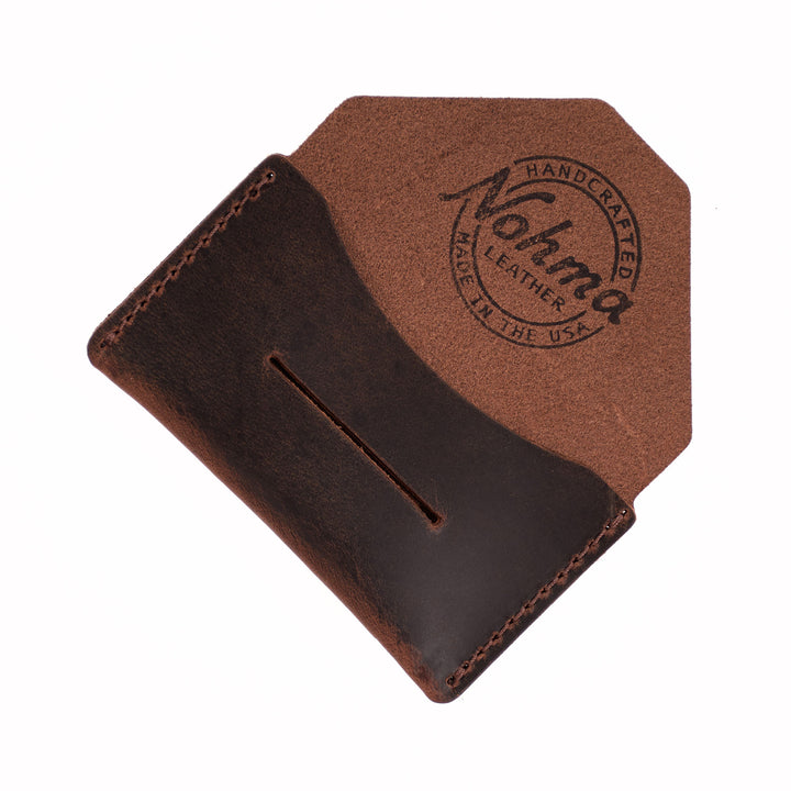 Handmade Horizontal Leather Card Holder Wallet – USA Made