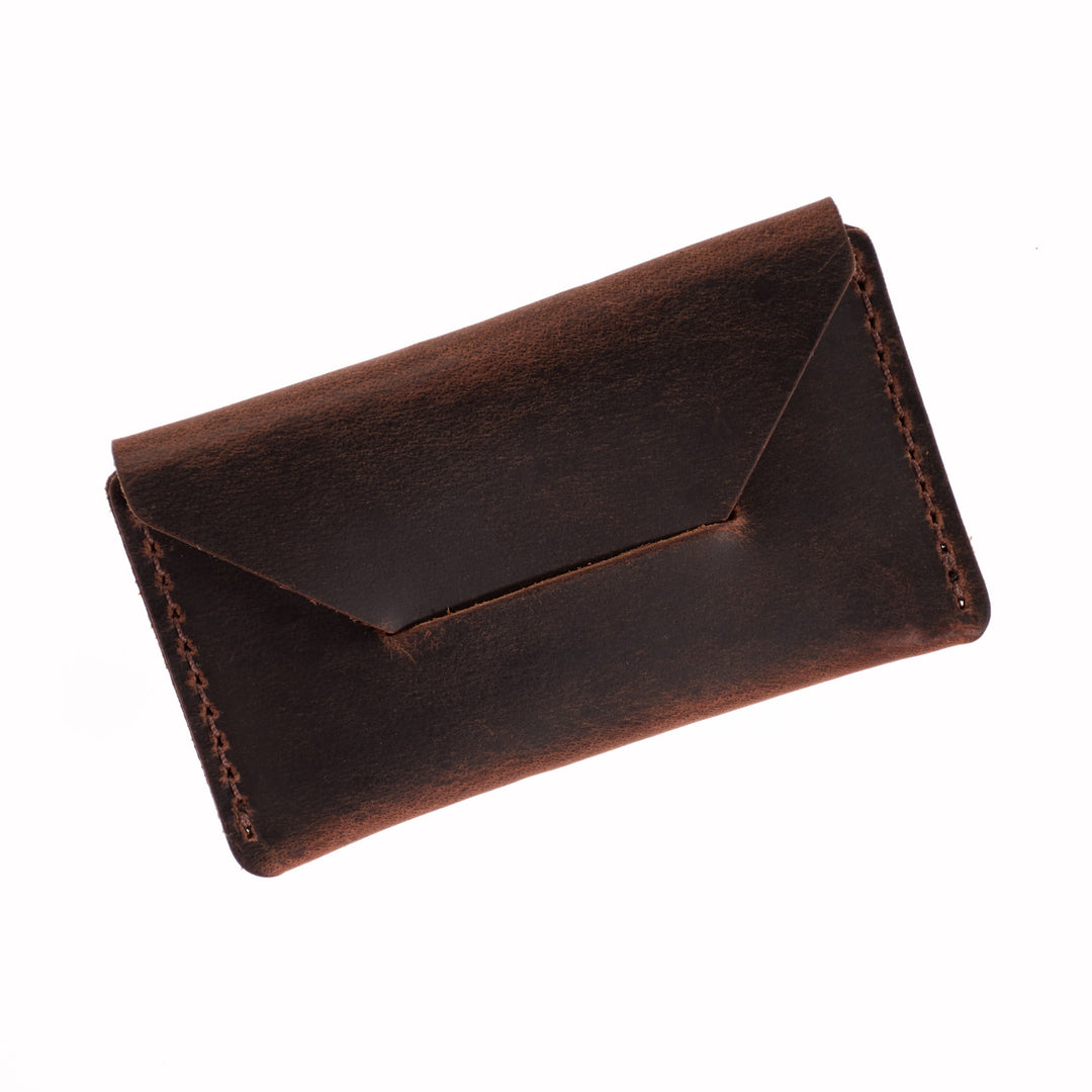 Handmade Horizontal Leather Card Holder Wallet – USA Made