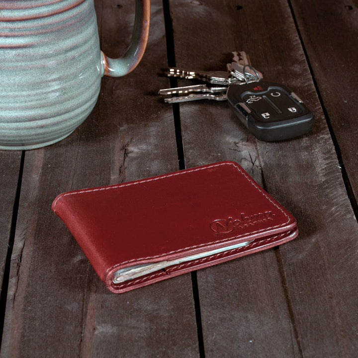 The Washington Bifold Wallet – Slim Minimalist Leather Wallet with Money Clip