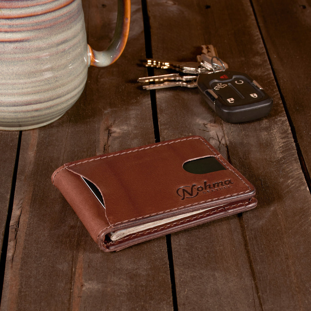 The Benjamin Bifold Wallet – Slim Minimalist Leather Wallet with Money Clip