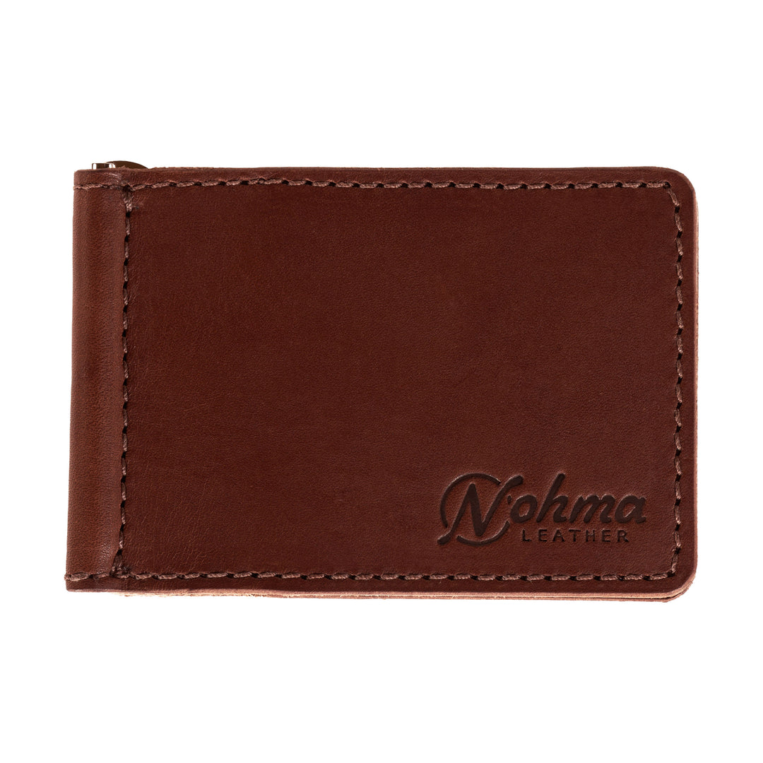 The Lincoln – Slim Minimalist Leather Bifold Wallet with Money Clip