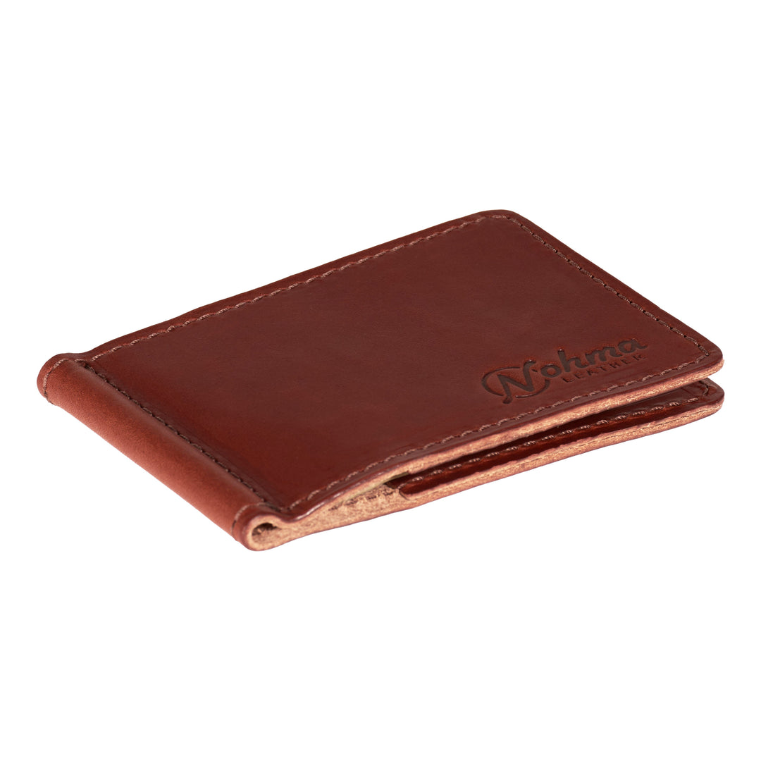 The Lincoln – Slim Minimalist Leather Bifold Wallet with Money Clip