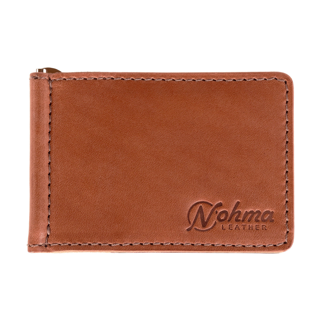 The Lincoln – Slim Minimalist Leather Bifold Wallet with Money Clip