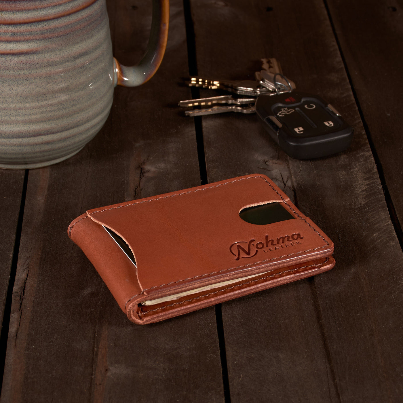 The Benjamin Bifold Wallet – Slim Minimalist Leather Wallet with Money Clip