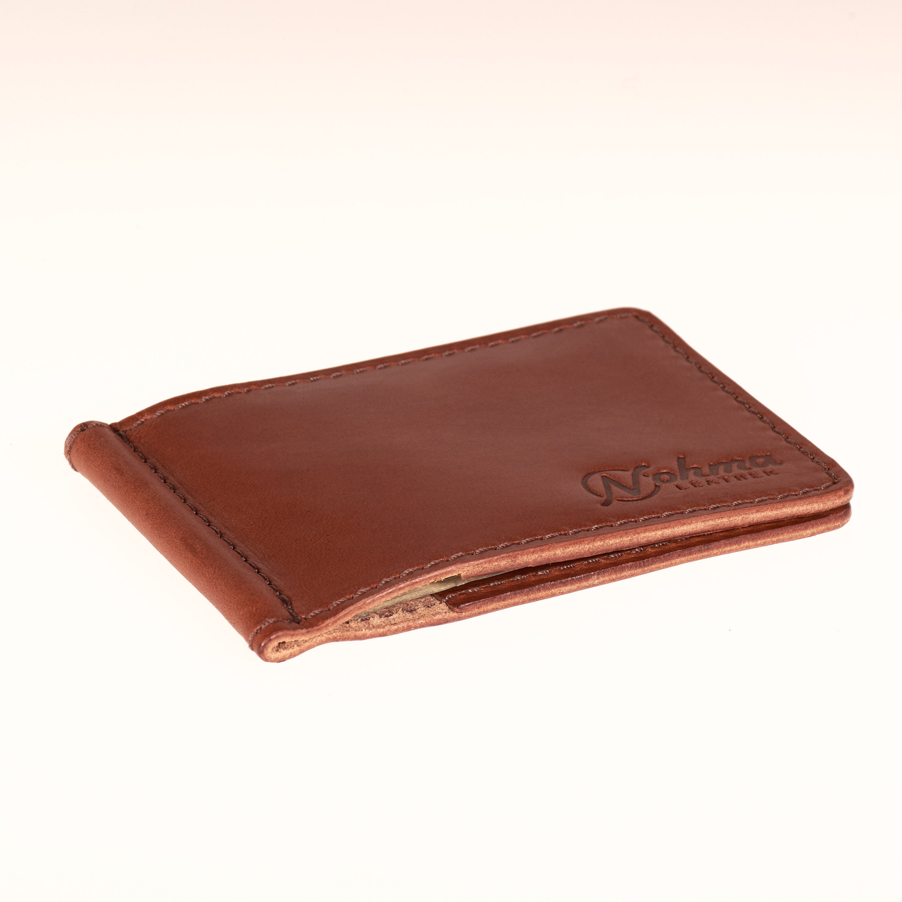The Lincoln – Slim Minimalist Leather Bifold Wallet with Money
