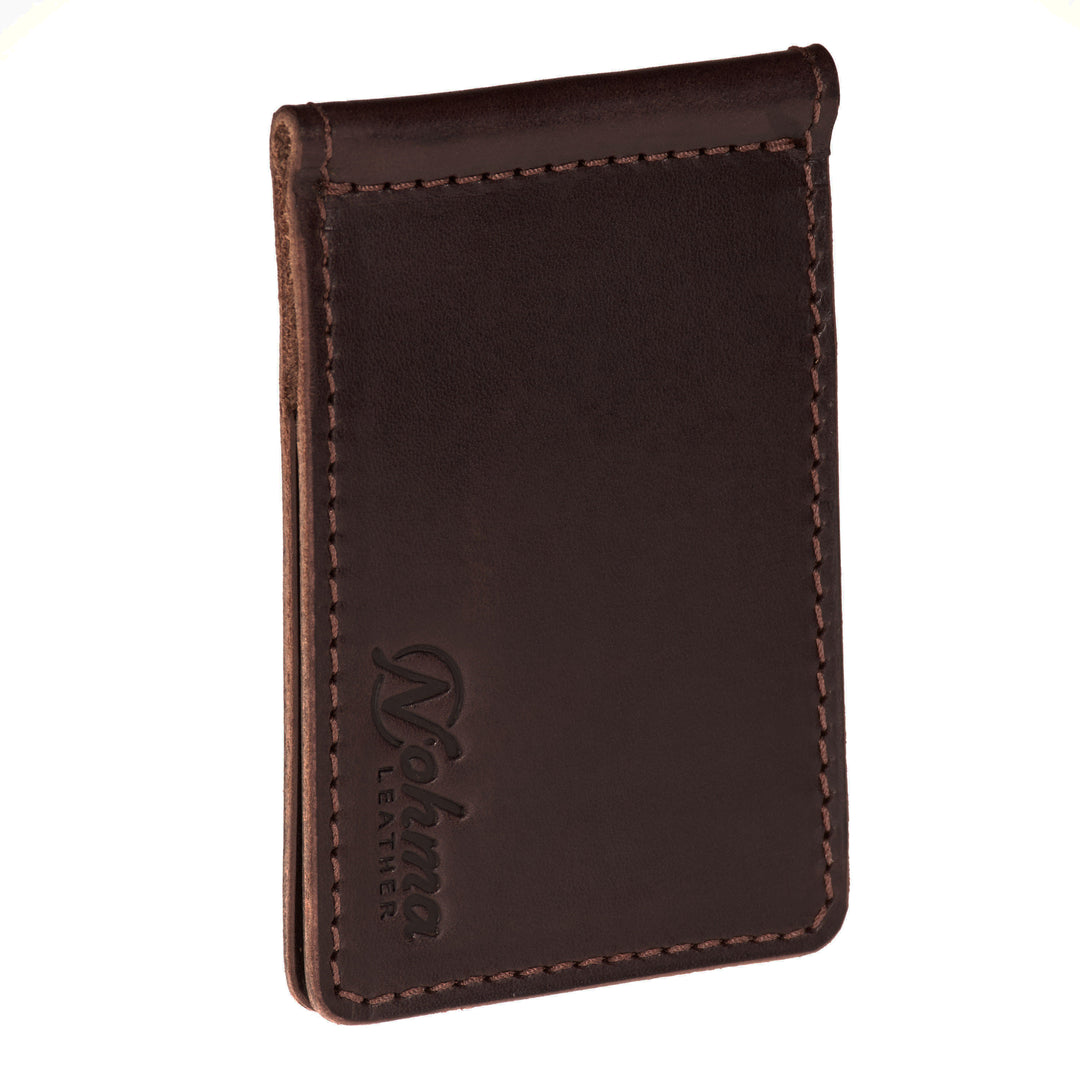 The Lincoln – Slim Minimalist Leather Bifold Wallet with Money Clip