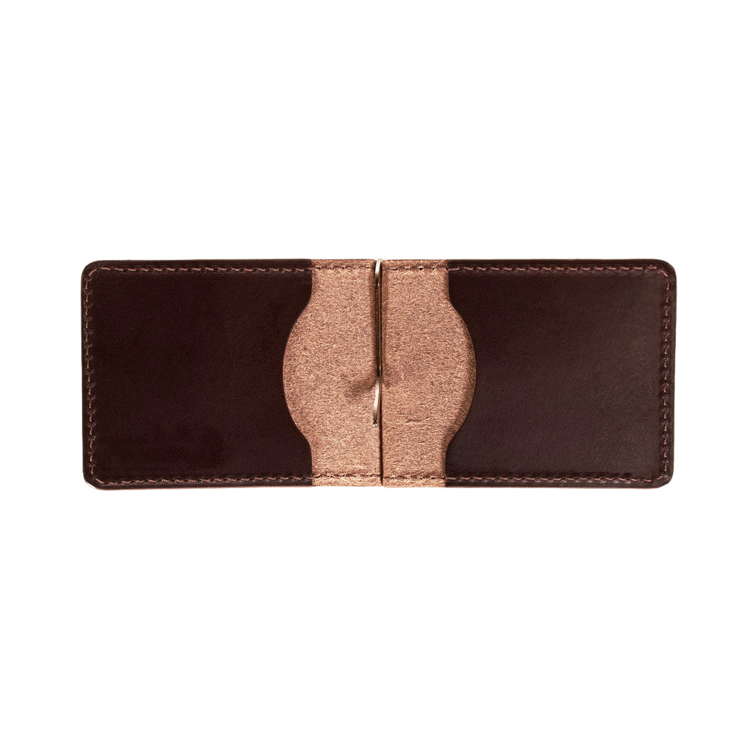 The Lincoln – Slim Minimalist Leather Bifold Wallet with Money Clip