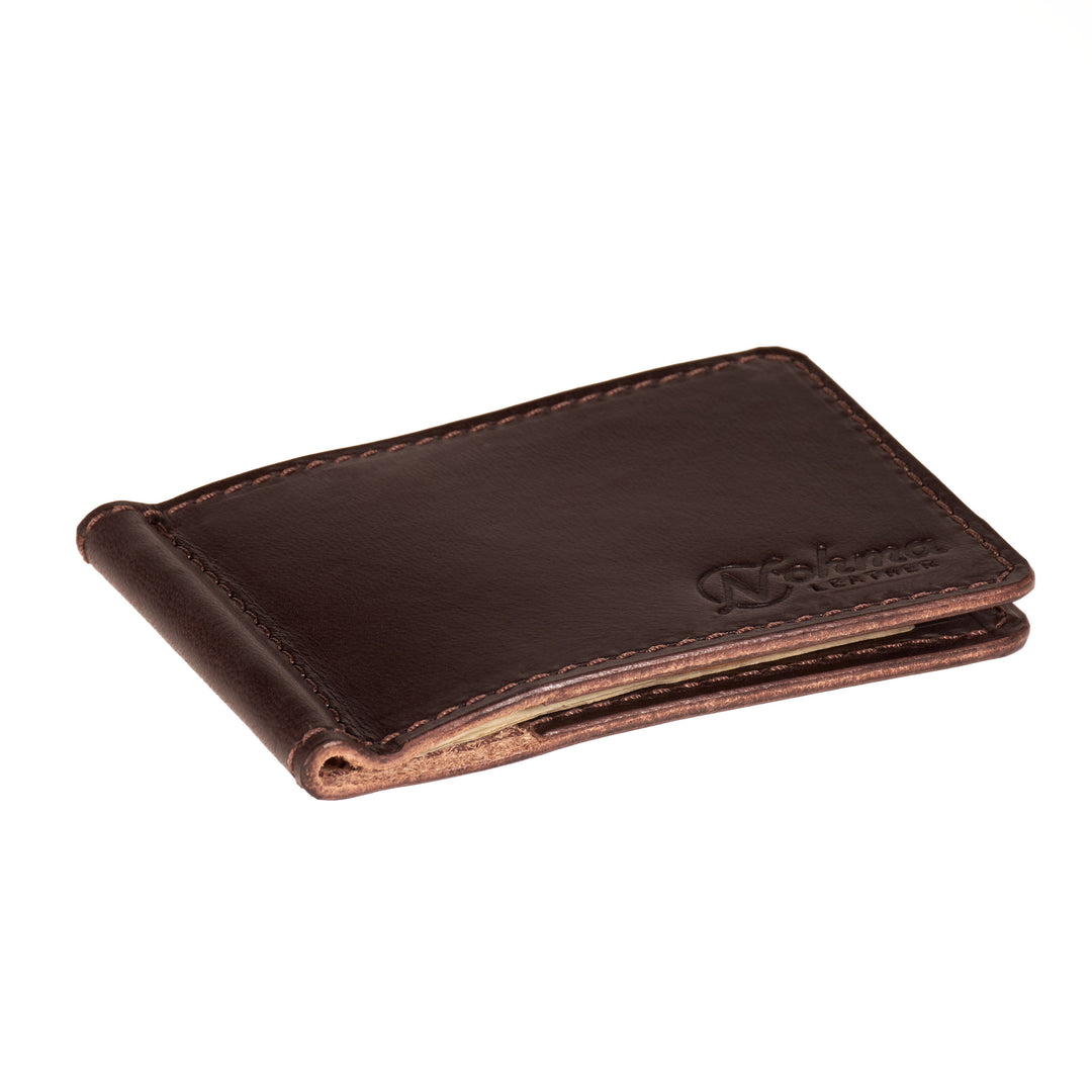 The Lincoln – Slim Minimalist Leather Bifold Wallet with Money Clip
