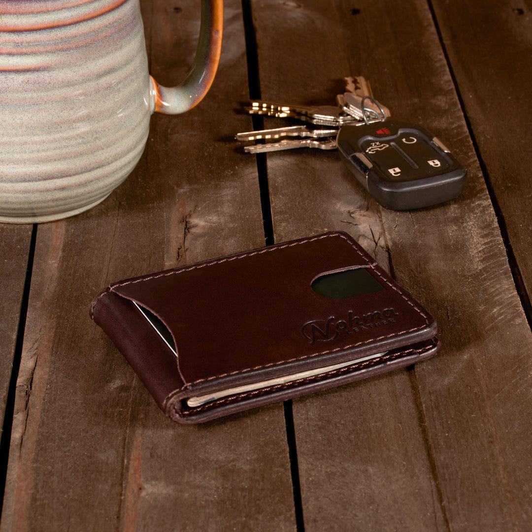 The Benjamin Bifold Wallet – Slim Minimalist Leather Wallet with Money Clip