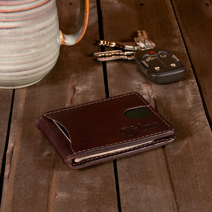 The Benjamin Bifold Wallet – Slim Minimalist Leather Wallet with Money Clip