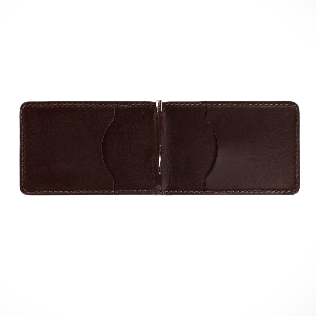 The Washington Bifold Wallet – Slim Minimalist Leather Wallet with Money Clip