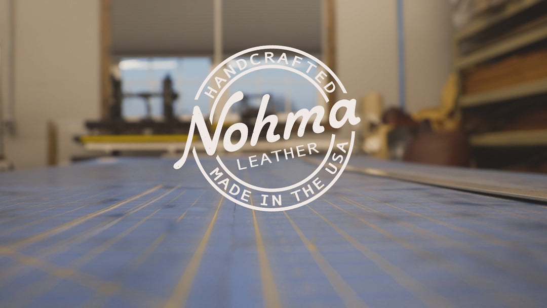 Double Prong Retro Style Leather Belt - 1.5" Antique Brass Buckle