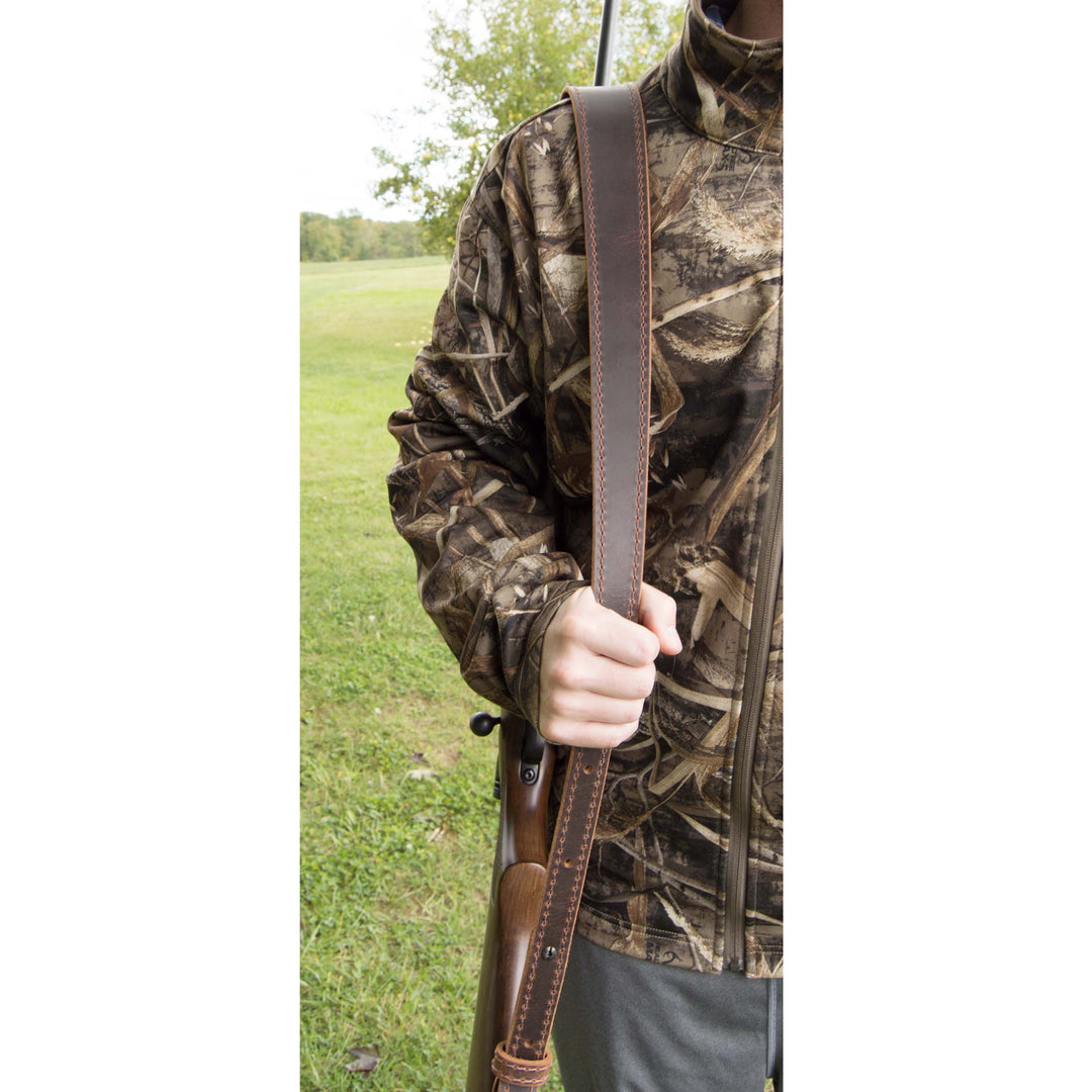 BF700 Buffalo Leather Cobra Style Rifle Sling