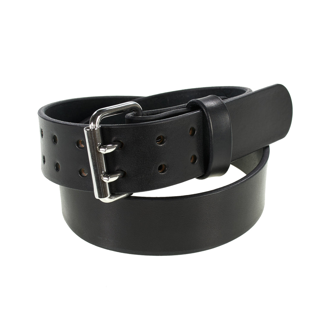 The Grizzly - 2" Wide Double Prong Full Grain Leather Belt