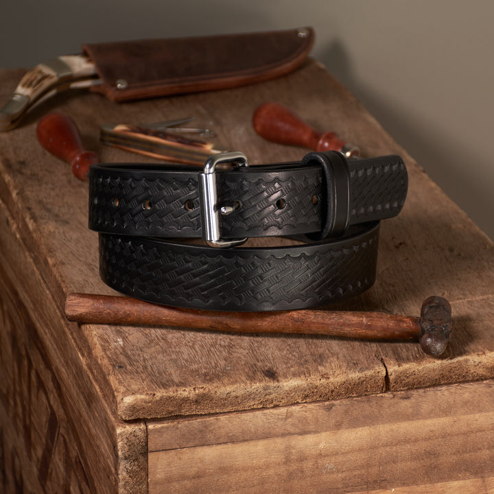 THE OLD TIMER  - 1.5" Basketweave Belt