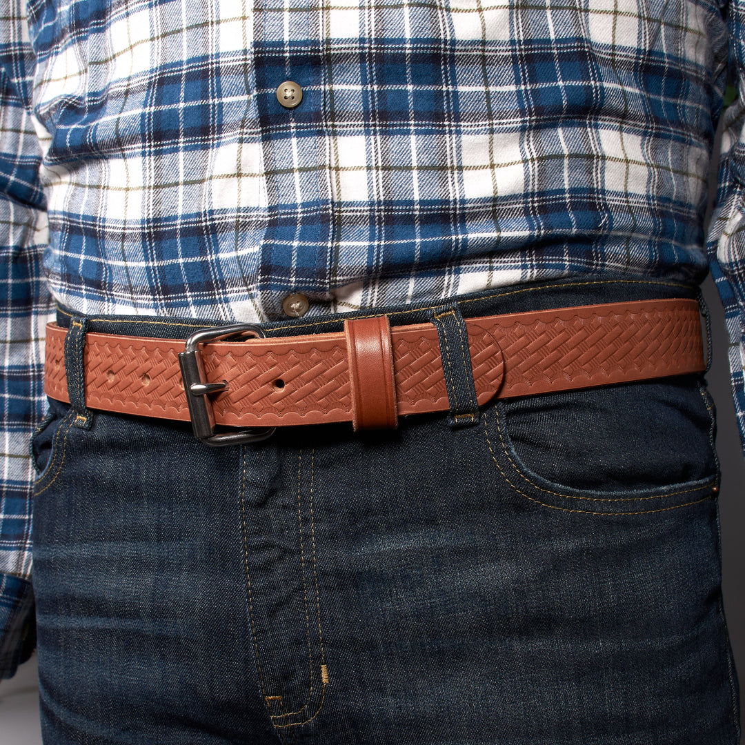 THE OLD TIMER  - 1.5" Basketweave Belt