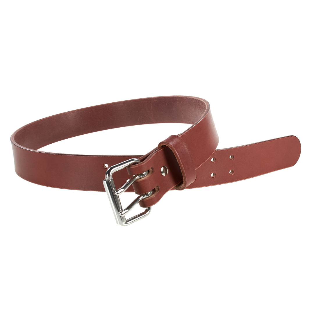 The Grizzly - 2" Wide Double Prong Full Grain Leather Belt