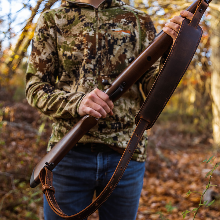 BF500 Buffalo Leather Padded Rifle Sling
